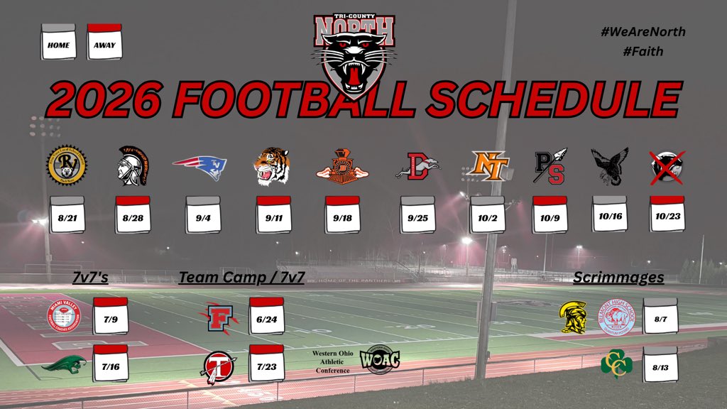 Tri-County North Football tweet media