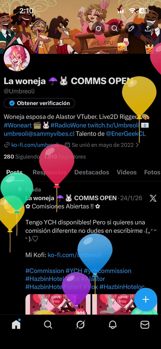 🎈Es mi cumpleaños!! 🎈 
Donde está mi Alastor con listón ?! 🫦