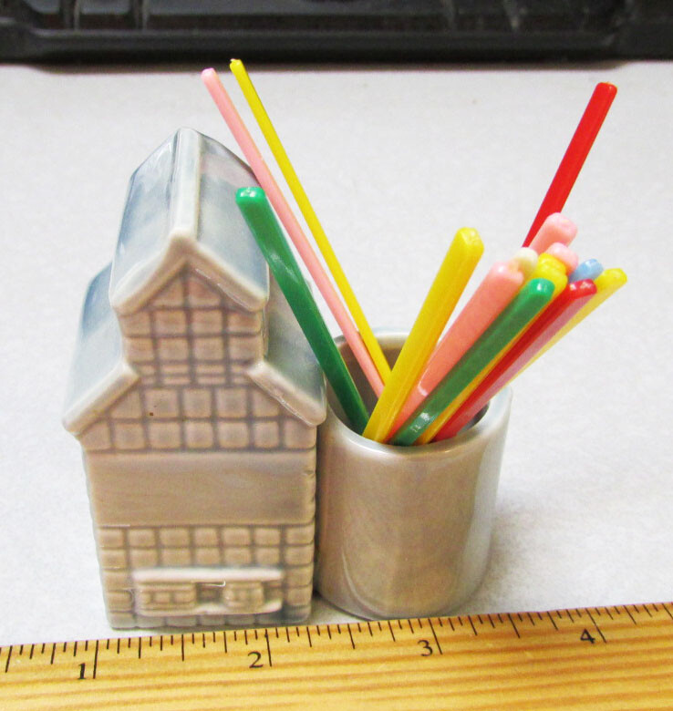 Toothpick Barn Ceramic Barn toothpick holder kitchen & home decor item https://t.co ...