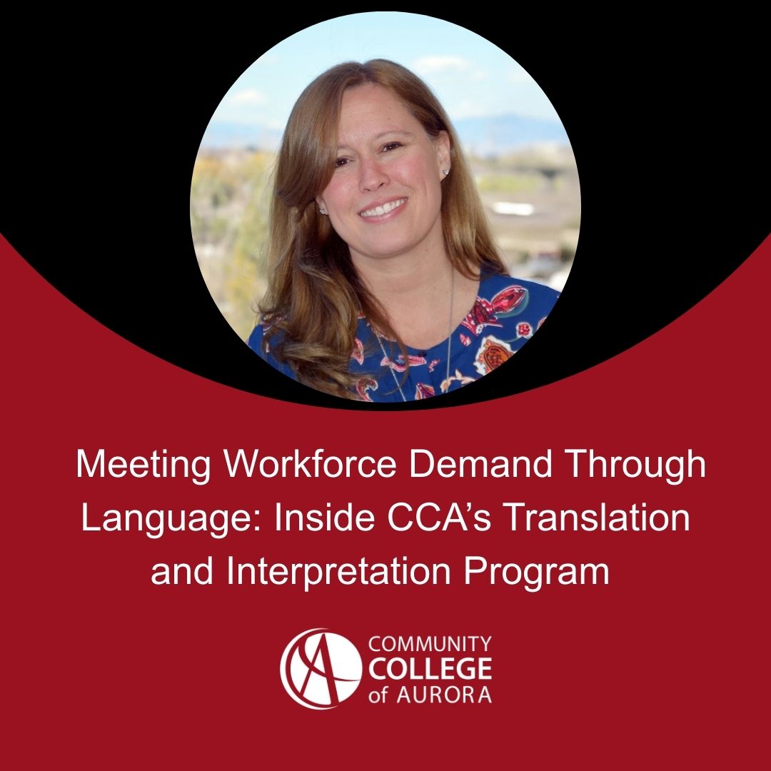 CCAurora's tweet image. It’s CTE Month! Career and technical education prepares students for high-wage, high-skill and high-demand careers. To celebrate, take an inside look at CCA’s Translation and Interpretation program and how it reflects local workforce needs. #CTEMonth #LanguageJustice