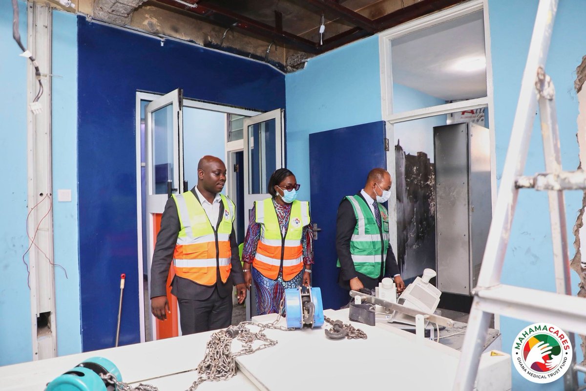 Truthayt's tweet photo. The Ghana Medical Trust Fund is actively supervising the restoration of the Catheterisation (Cath) Laboratory at the National Cardiothoracic Centre of the Korle Bu Teaching Hospital.
#TruthHub https://t.co/AkvPBsbThH