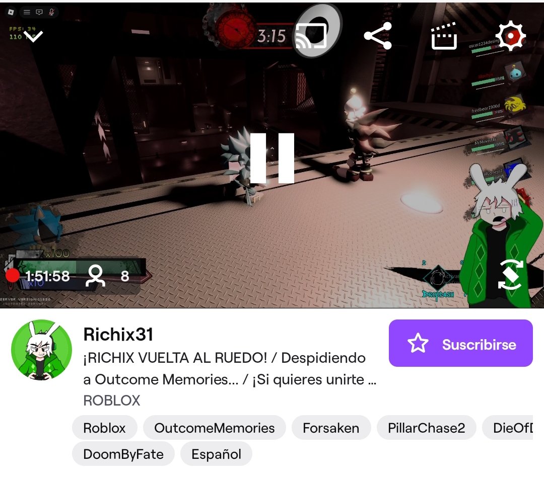 twitch.tv/richix31 <a href="/Richix3111/">Richix</a>  Mi WAWA PRENDIO VALLAN APOYARLO 🩷🫂🙏💖 #Roblox #twitch #Vtubers