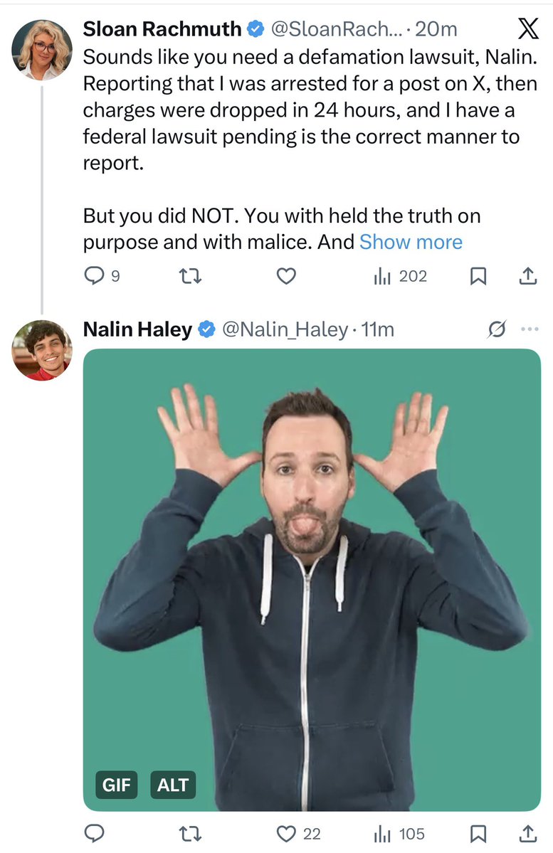 Nalin_Haley's tweet image. They’re calling it the most brutal crashout on the internet 😭😭