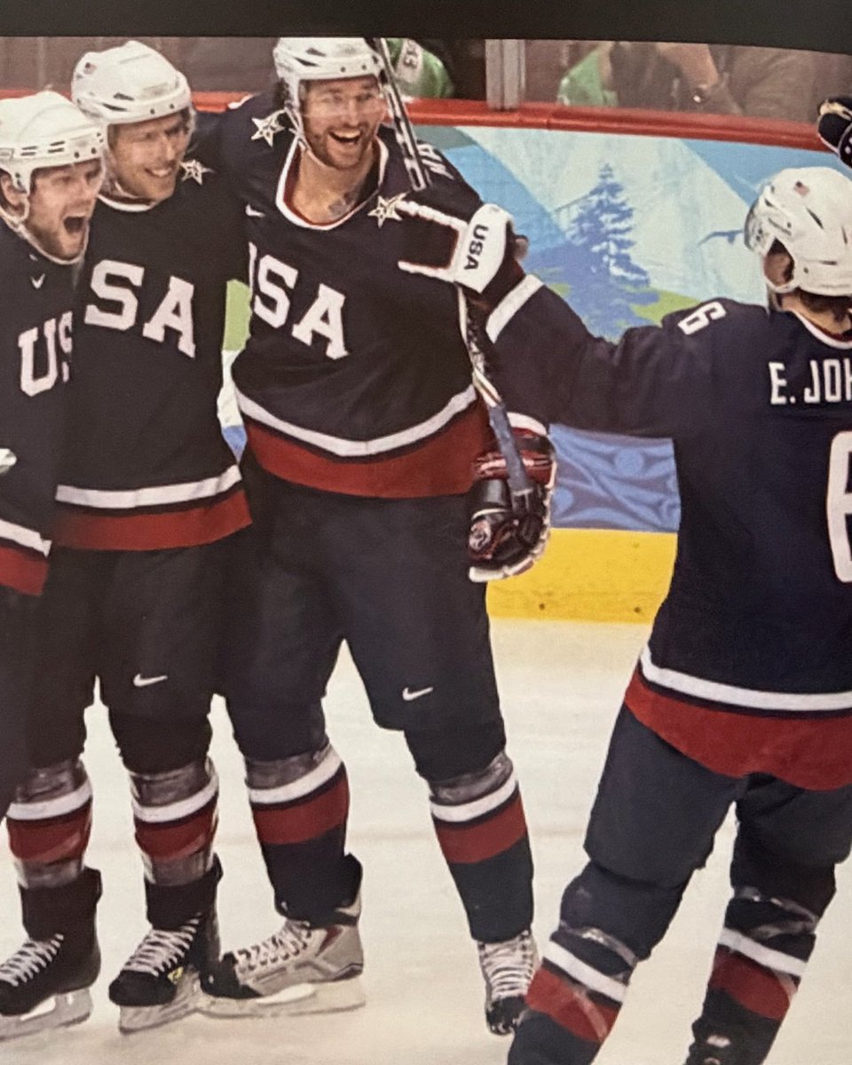 6ErikJohnson's tweet photo. Circa 2010 Olympics when we took home Silver 🥈🇺🇸 in Vancouver. Can Team USA take home the gold this year? #Olympics2026 #USAHockey #TeamUSA https://t.co/8V3ovvgZrn