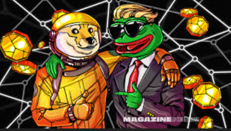 JJGroup3's tweet photo. This meme perfectly captures the wild, chaotic optimism of the crypto era—Doge and Pepe suited up like they’re about to take us “to the moon” together 🚀 It’s a snapshot of internet culture, community, and a moment in time I never want to forget. @DataHaven_xyz https://t.co/XGHzCuYlDf