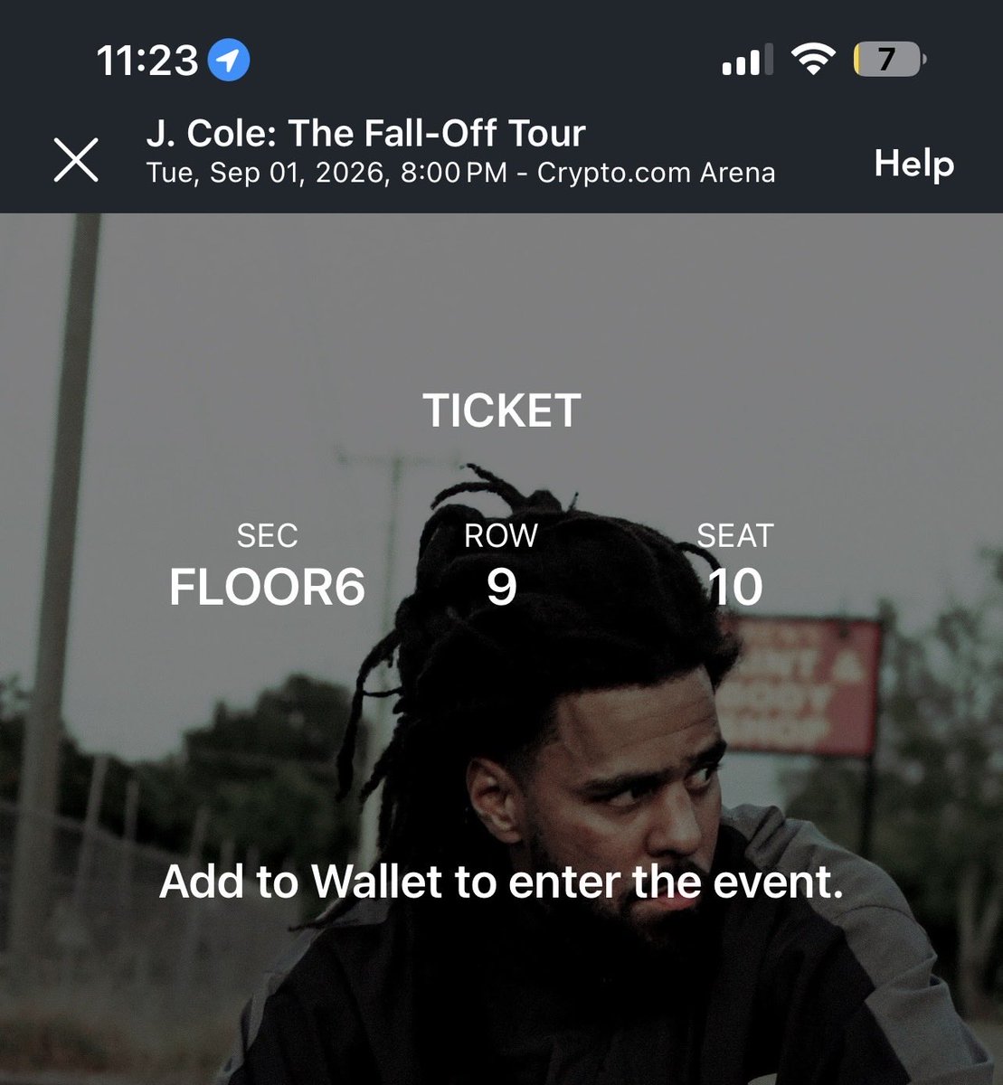smoothmoneyjah's tweet image. Floor seats in LA get up wit me #TheFallOffTour