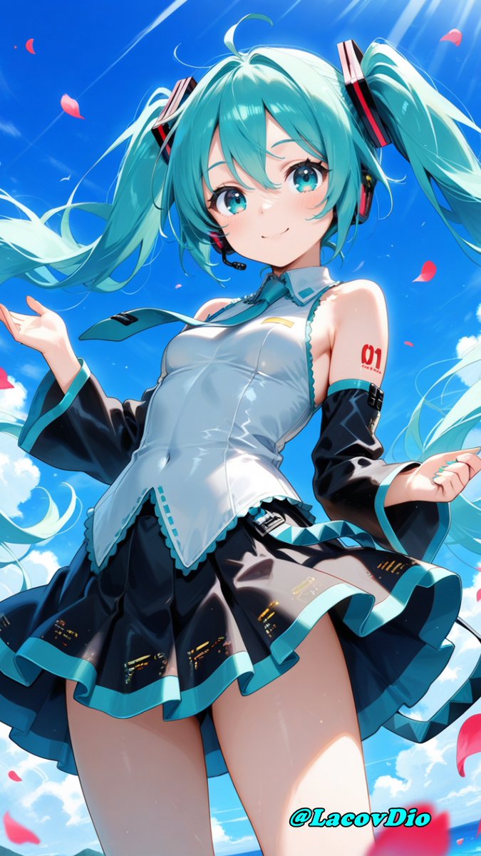 RT @LacovDio: 2026-02-18 #3 Miku in the Breeze *AIイラスト *初音ミク