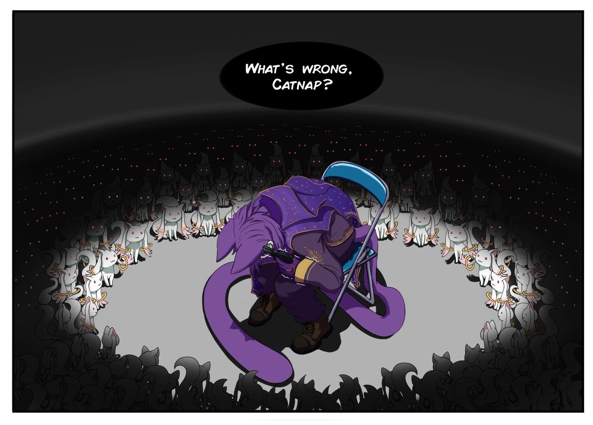 I can't believe how long this took me, it was just drawing and pasting a lot of Kyubeys that you can't even see :'v
#catnap