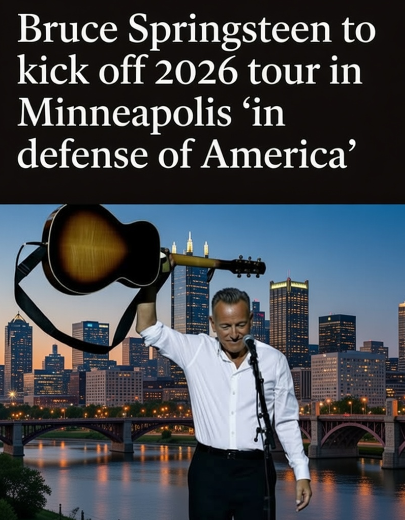 🚨 BREAKING!! Bruce Springsteen announces 20 date US In Defense of America tour, kicking off in Minneapolis Minnesota on 3/31! 🎸

Drop a 💙 for <a href="/springsteen/">Bruce Springsteen</a> if you LOVE that The Boss is back!! 💙