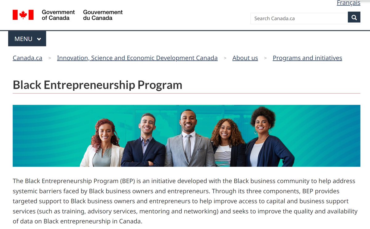 Tablesalt13's tweet image. 🚨BREAKING - 

The Government of Canada set to announce federal investments for businesses in Alberta tomorrow. 

Theres a catch though.

You have to have high melanin levels in your skin. 

Its for Black people only.