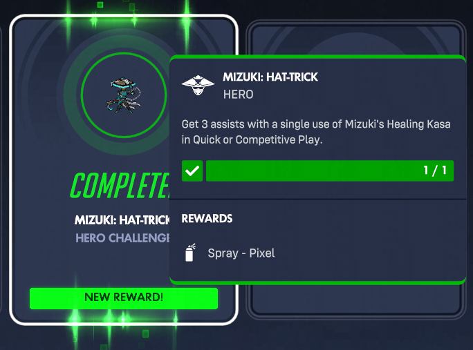 Arttoz24's tweet photo. #Overwatch2 #Mizukioverwatch I was playing with my friends while I tried to get Mizuki Pixel Spray, it took a while but I finally pulled it off. First I got lucky with my ult then this happened. You can see that I lifted my hand from the mouse to find the screenshot button XD https://t.co/dMrDn8tAEK