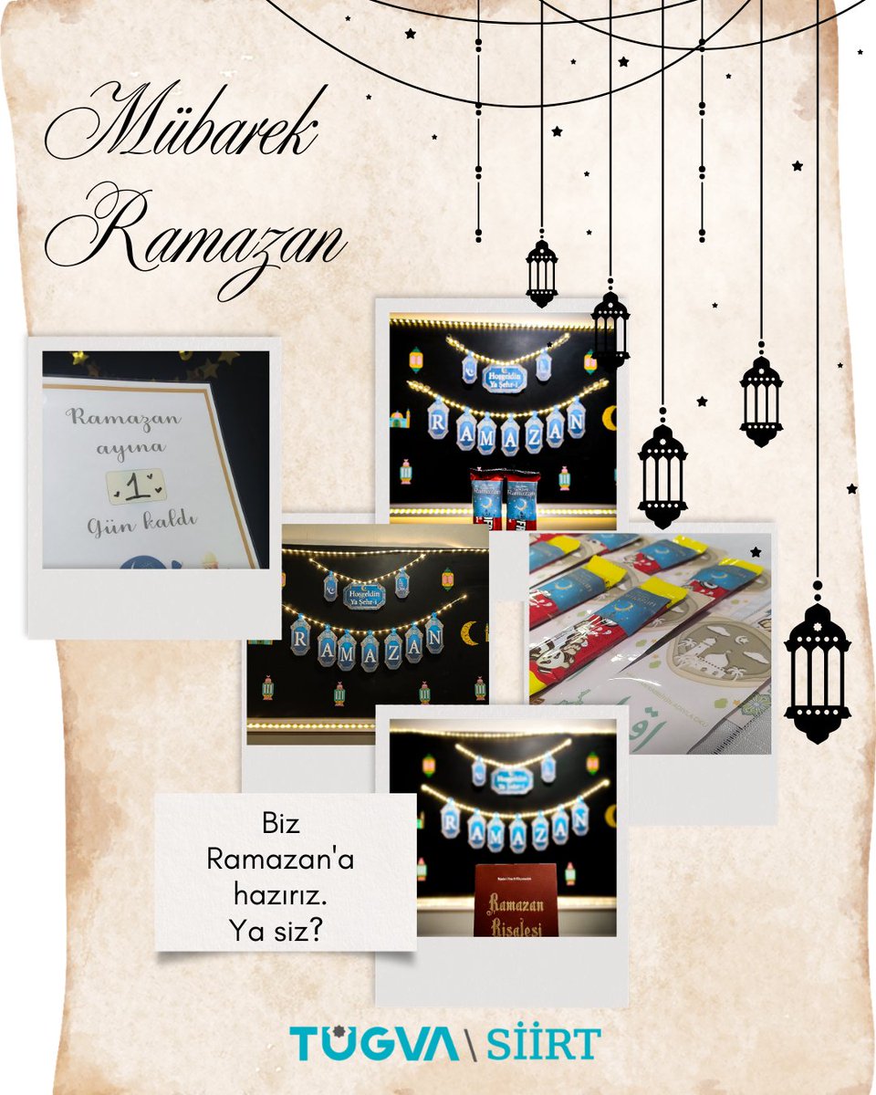 Biz Ramazan’a hazırız… 🌙
Peki ya siz?

Paylaşmanın, sabrın, bereketin ve kardeşliğin ayına kavuşmanın heyecanını yaşıyoruz.
Gönüllerimizi arındırmaya, sofralarımızı çoğaltmaya, dualarda buluşmaya niyetliyiz. 🙌🏻