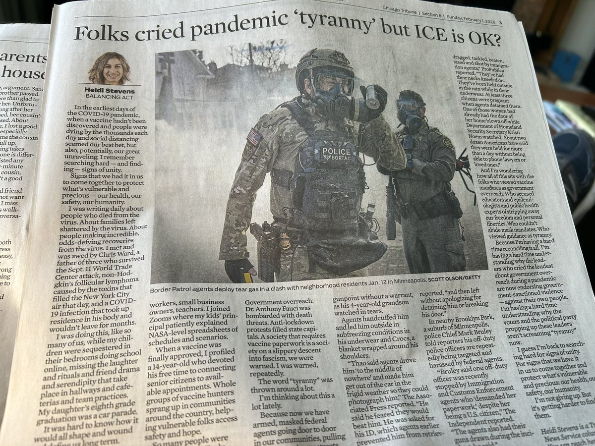 Still waiting for <a href="/HeidiStevens13/">Heidi Stevens</a> to write about the <a href="/ICEgov/">U.S. Immigration and Customs Enforcement</a> agent who kicked down the door of a serial child rapist and killer living next door to a family with young girls. He was released from prison in Nicaragua and welcomed into the U.S. by the Biden administration.