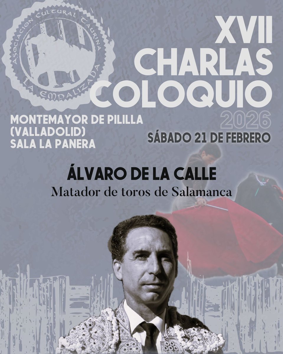 Nuestro siguiente ponente: <a href="/Alvarodelacall1/">Alvarodelacalle</a>, matador de toros charro de amplia trayectoria, marcada por afrontar aquella gesta venteña en la encerrona de Emilio de Justo (tras su percance). Conocedor del campo bravo y su selección. Merece tener su sitio en el circuito taurino.
