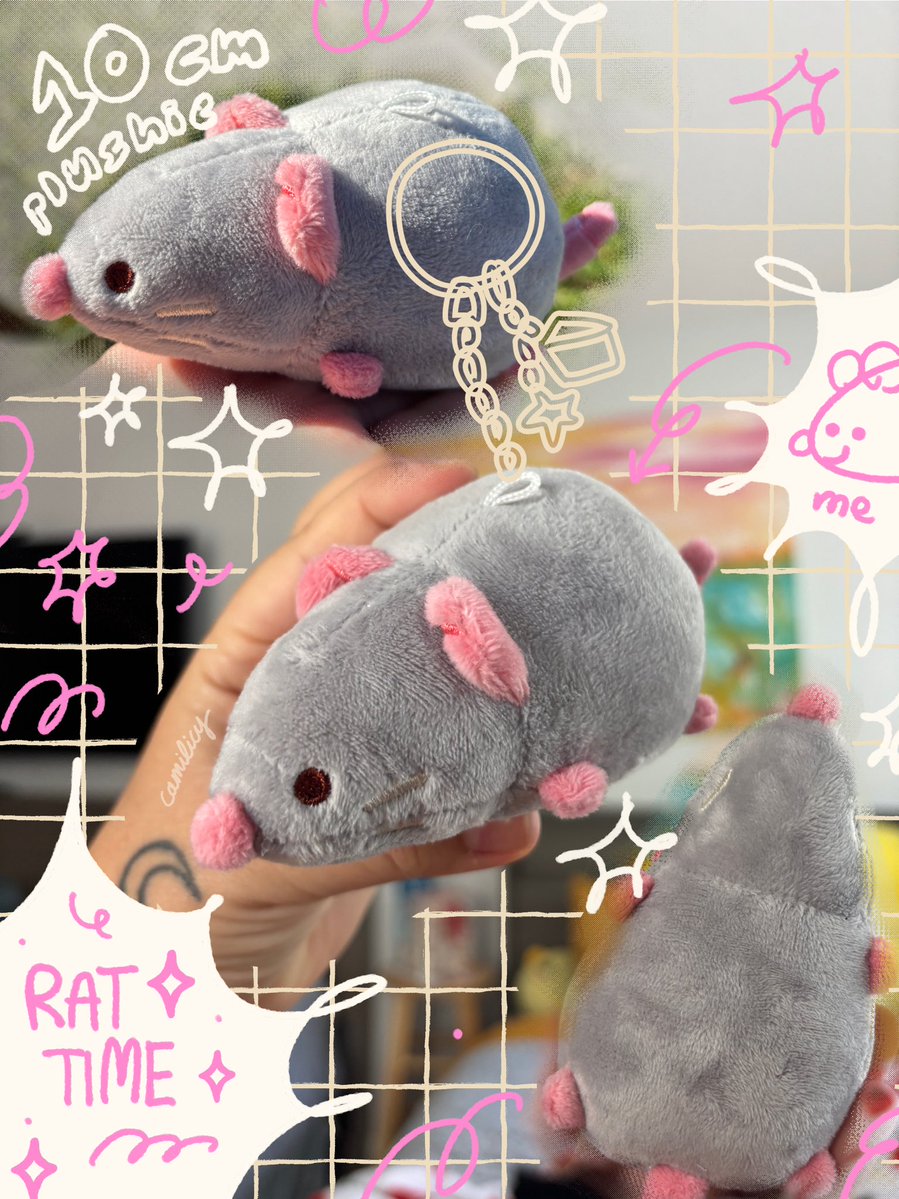 camiilicy's tweet image. Introducing my new plushies coming to preorder soon 🐀✨🐭 representing the rat nation!!!
