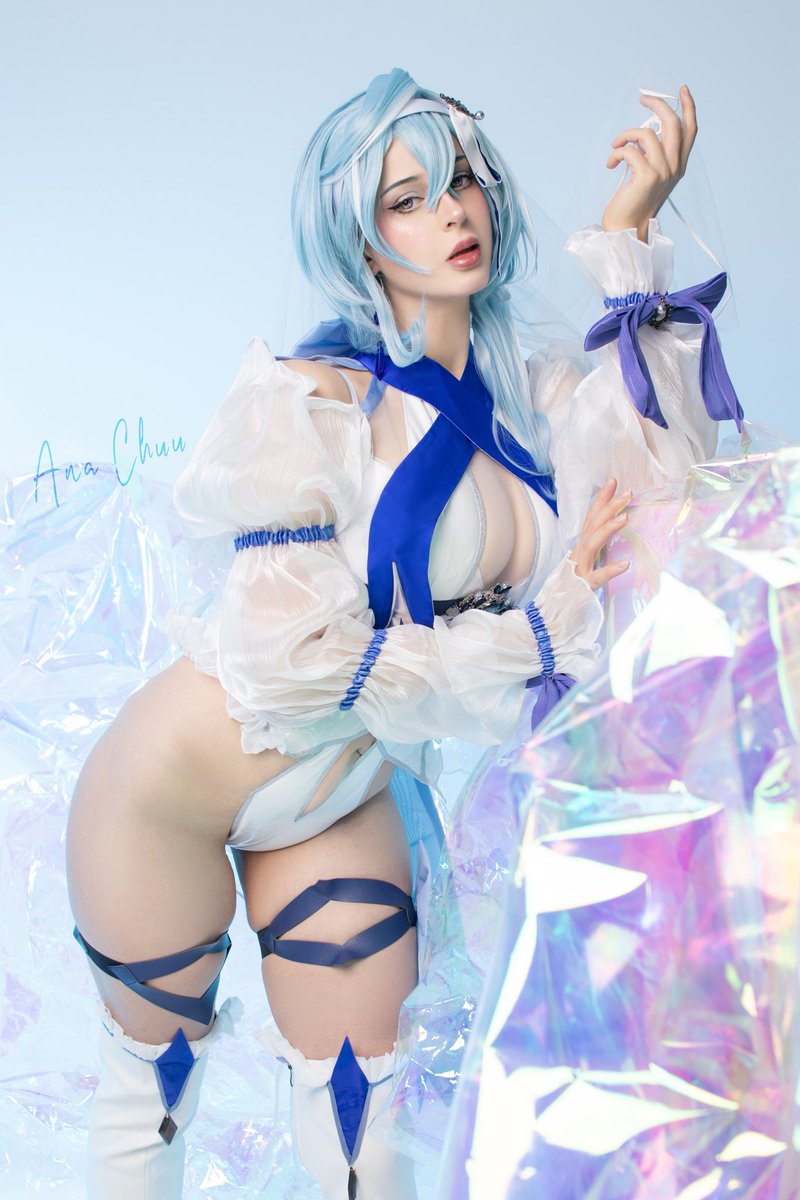 Eula Bride cosplay SFW🩵

#GenshinImpact #Eula