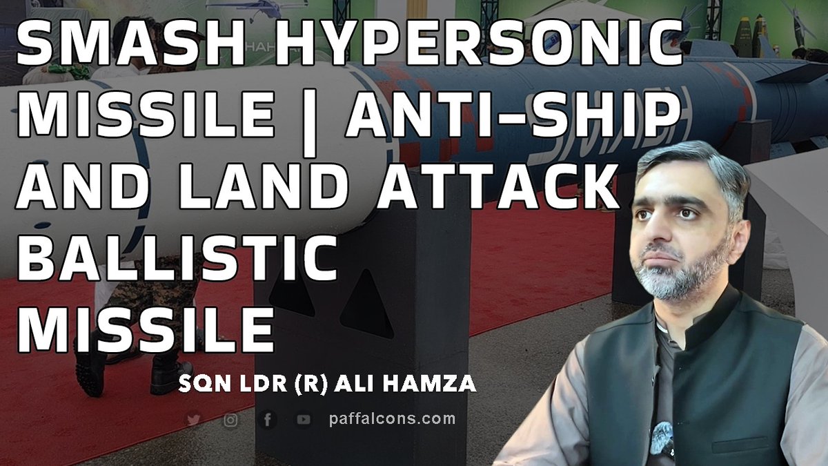 PAFFalconsPK's tweet image. #SMASH Hypersonic Missile | Pakistan’s Anti-Ship and Land Attack #BallisticMissile
youtu.be/HSKl6aOk4nA