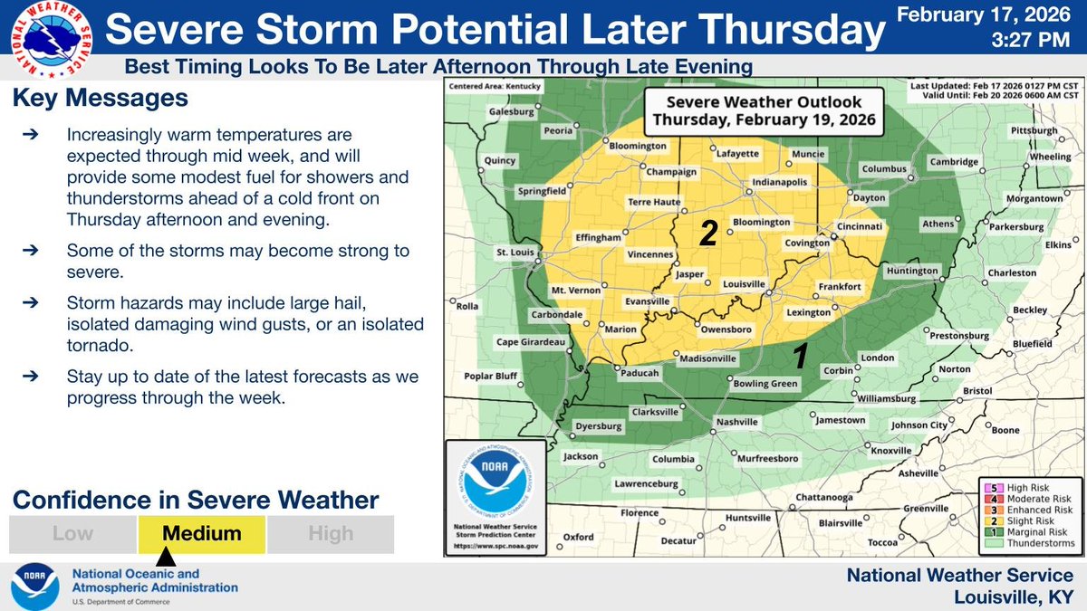 Strong to severe storms are possible across the region on Thursday ...