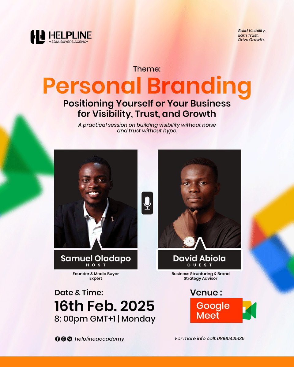 Abiolabuilds's tweet photo. Most people think Personal Branding is about visibility.
It’s not.
It’s about strategic positioning.
Last night’s session proved that clearly. https://t.co/v9PbATM4LZ