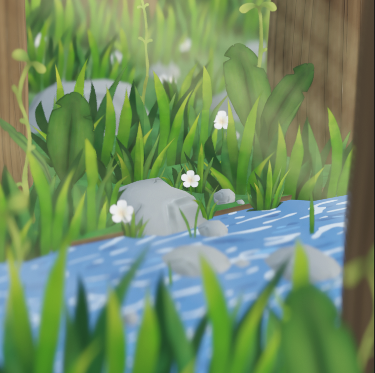 Zuumchamse's tweet photo. Forgot to upload this quick foliage improvement from my last post.
It's fun to try something different and I hope I can impliment more foliage like this in future projects.

I can already see where to improve and that is so exciting!

#b3d #Stylized #HandPainted #gamedev https://t.co/fC6nlt7BOu