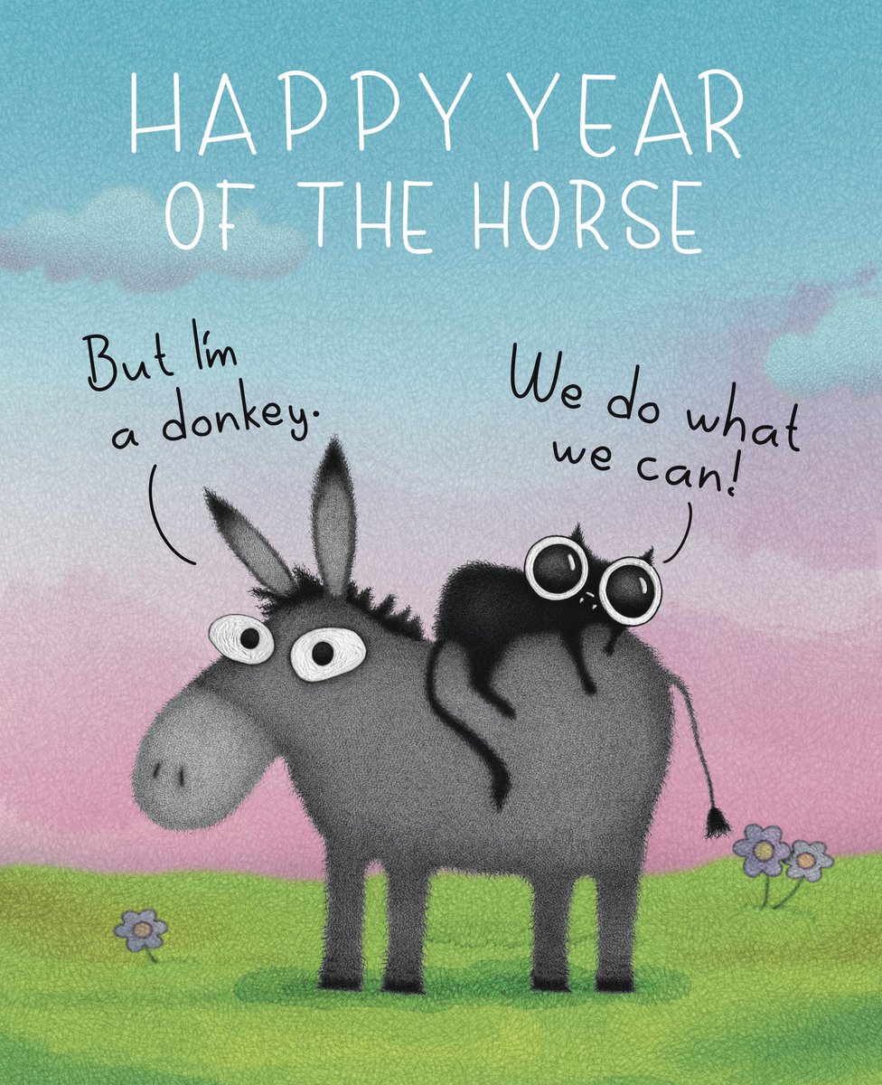 purrinink's tweet photo. Happy year of the horse 🐴🐾🤍 https://t.co/b6AKnnMX3U