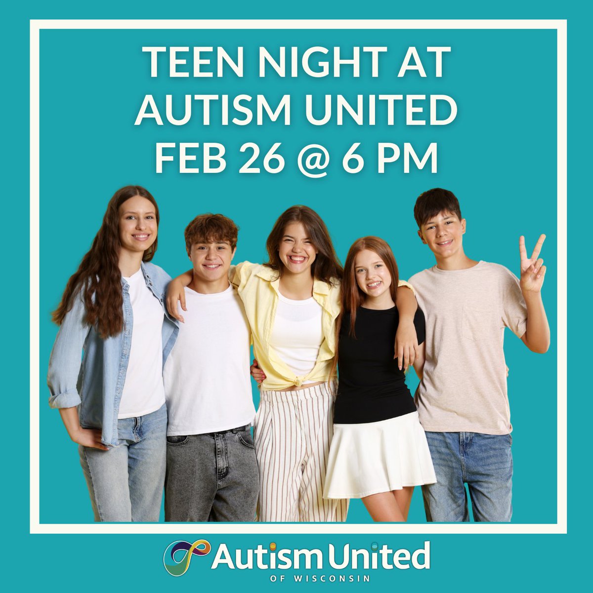 Calling all teens on the spectrum (13-21)! Join us for a fun, safe night to be yourself, make friends, and try new activities.