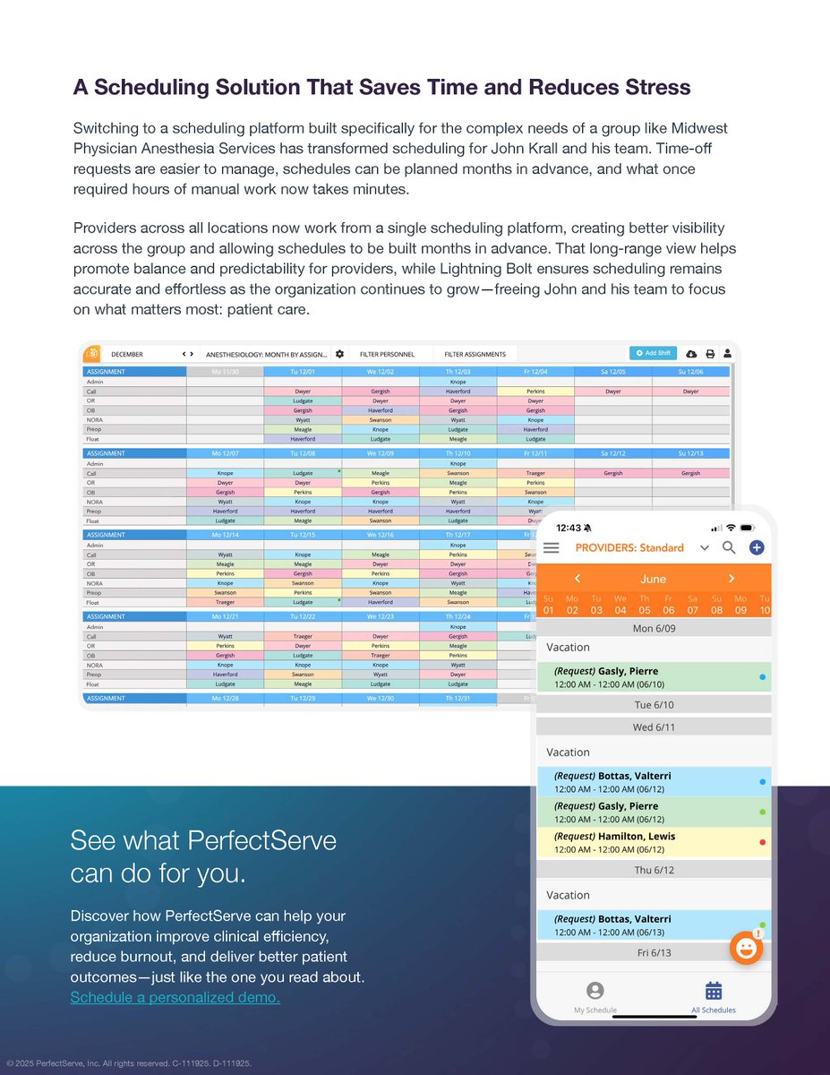 PerfectServe tweet media