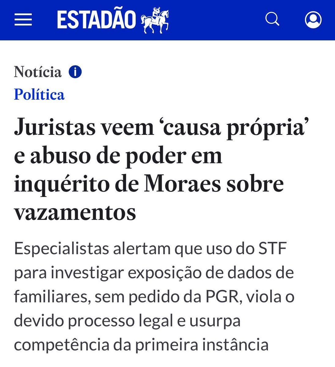 Veio à tona os repasses milionários do Banco Master para empresas ligadas aos ministros do Supremo.

No caso de Toffoli, segundo a imprensa, um repasse de R$ 35 milhões a um fundo que o ministro é sócio.

No caso de Moraes, um contrato de R$ 129 milhões com o seu ex-escritório de
