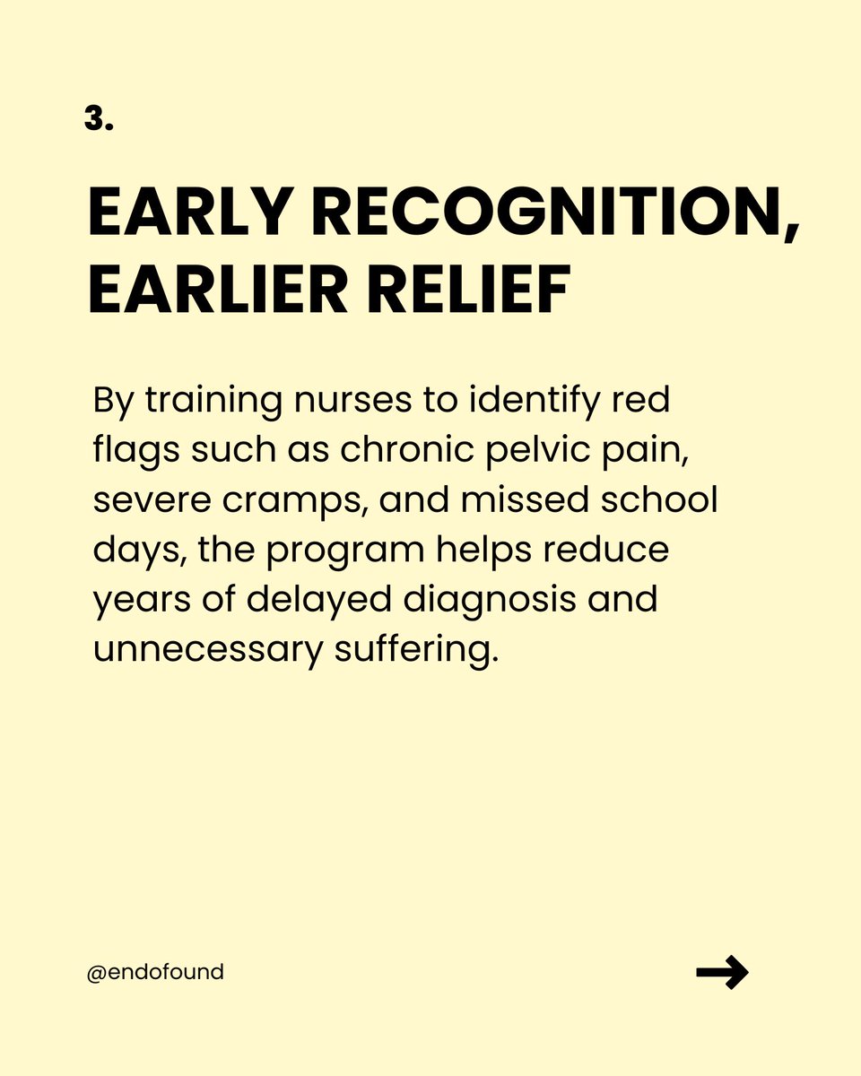 School nurses are often the first to notice when something isn’t right.

Recurring visits for abdominal pain, fatigue, nausea, headaches, gastrointestinal complaints - symptoms that may seem unrelated - can be early signs of #endometriosis.