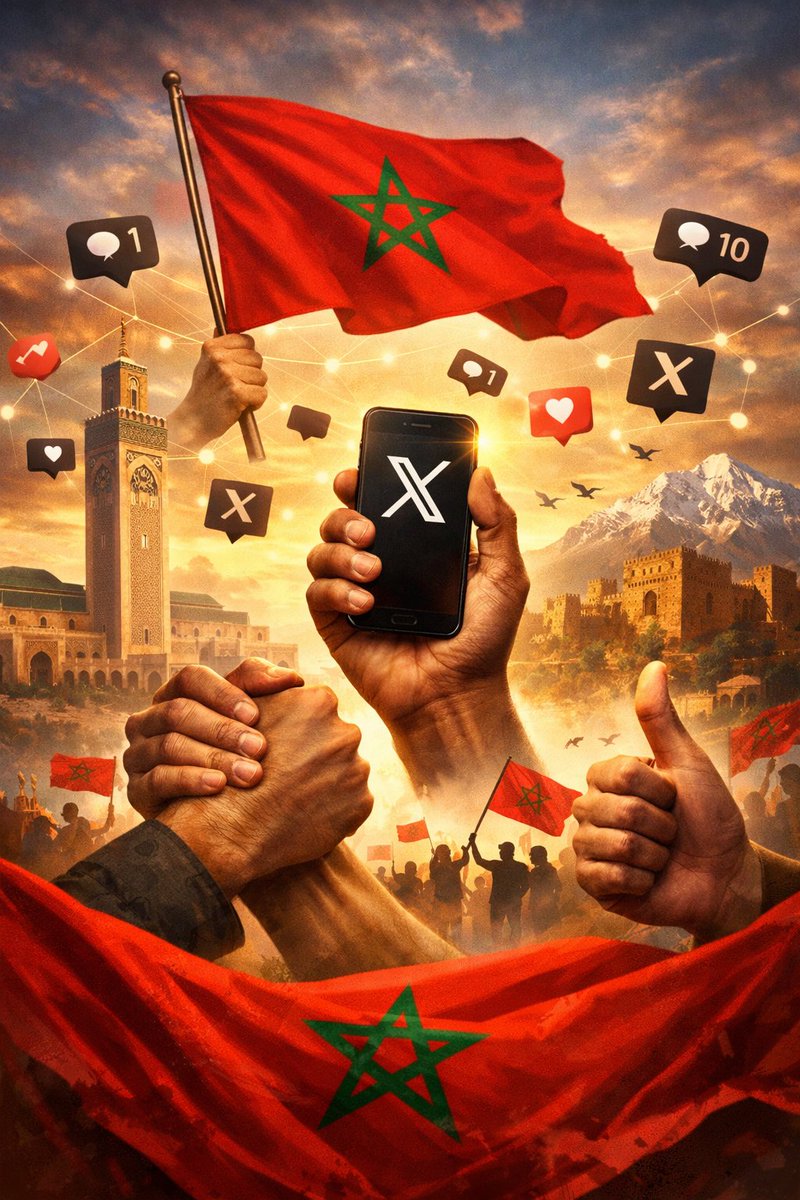 ⭕ دعوة لكل المغاربة 🇲🇦 للتكاتف ودعم بعضنا على منصة إكس، من أجل تقوية الحضور المغربي وإيصال صوت قضايانا الوطنية بشكل أقوى وأوسع.
شارِك وأعد النشر ليصل النداء إلى أكبر عدد ممكن 💪🔥
