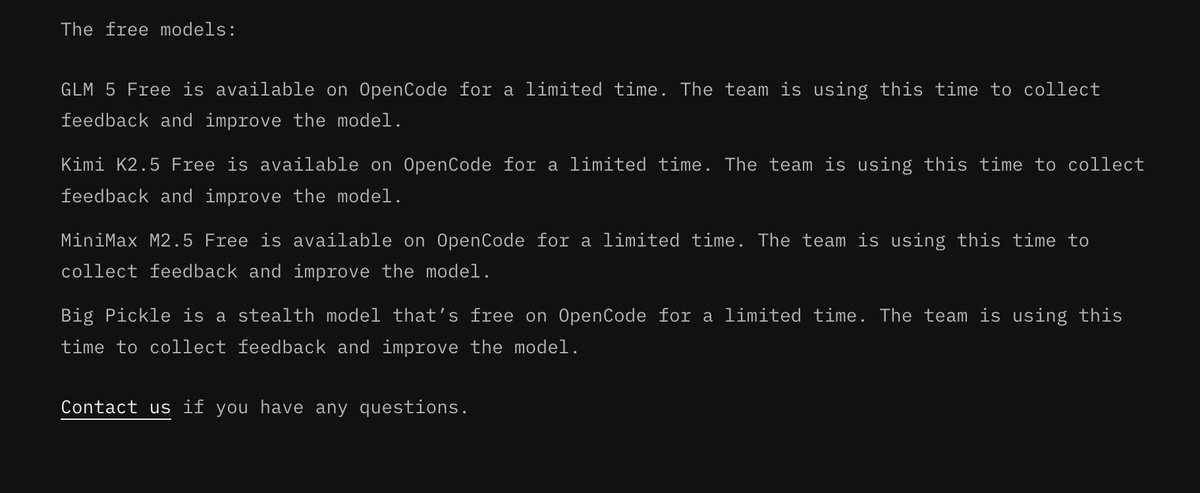iamrahulroy's tweet photo. @dhh @sean_plus_one @opencode NM! I wonder what data they are collecting? Seems like a really low barrier to get adoption. https://t.co/jjkuP5dARw