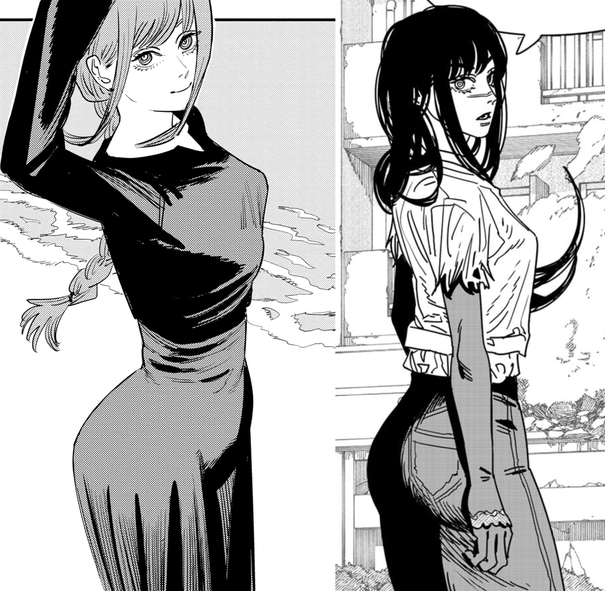 ChainsawManDog's tweet image. Sisters: Yoru and Makima 💕