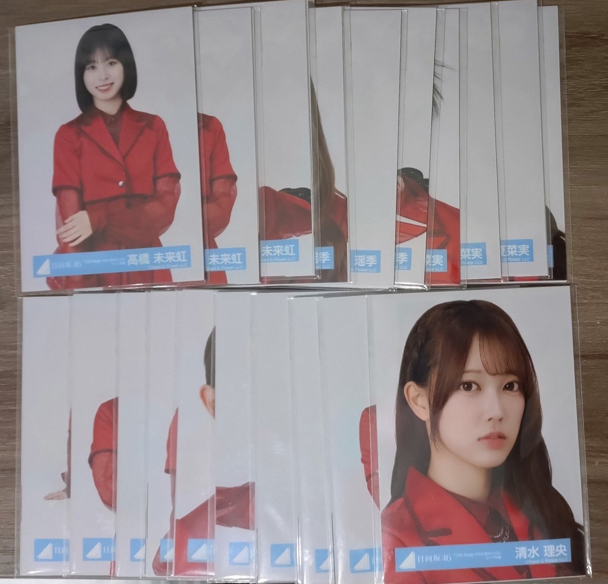 赤衣装生写真20ぱっこチャレンジ 内訳はこんな感じ ()内の数字はﾖﾘ ﾁｭｳ