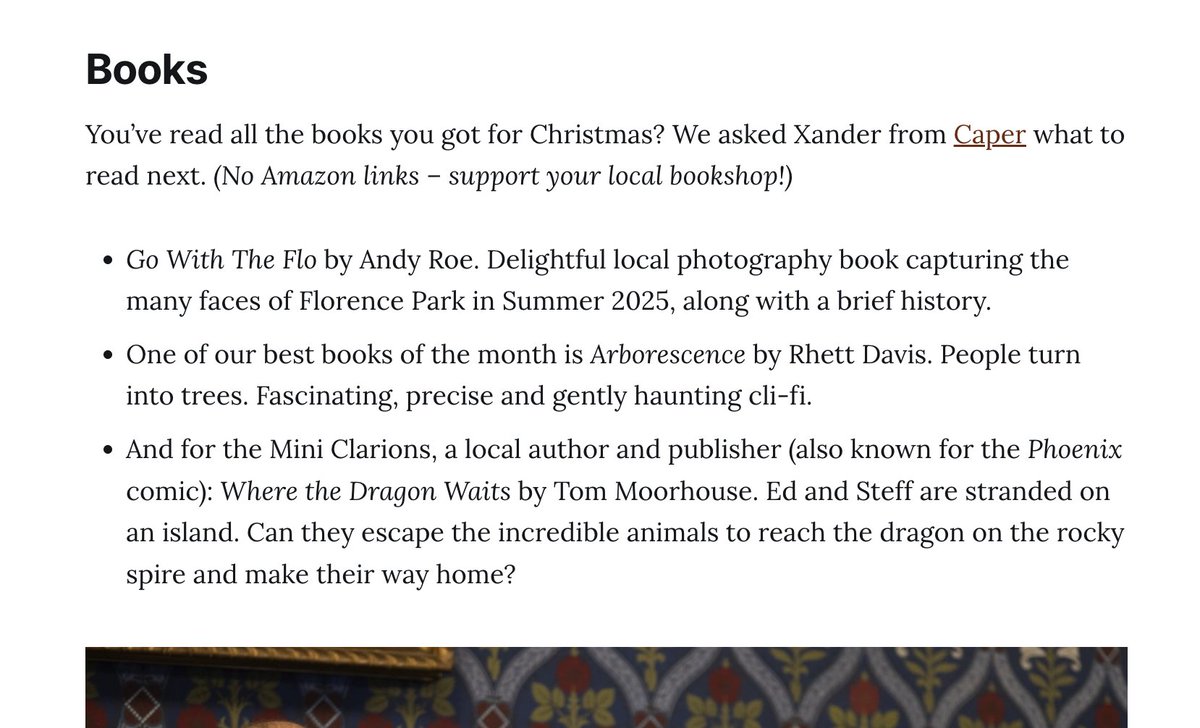 Caper bookshop on Magdalen Road recently recommended my Florence Park book of black and white photos.