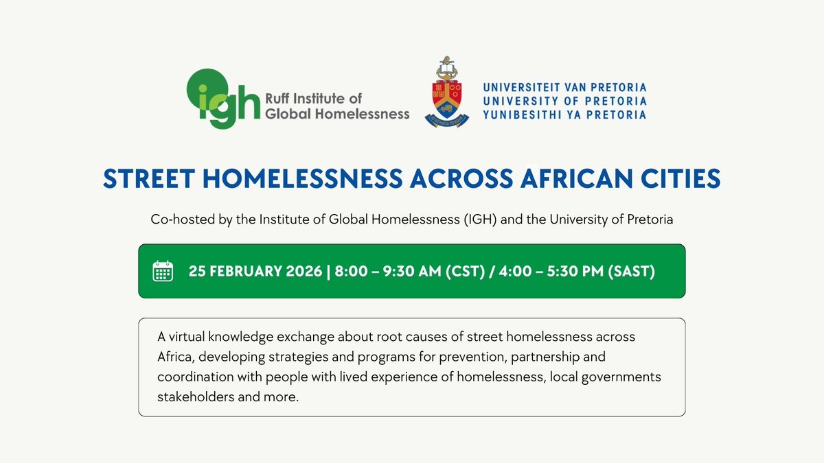 Institute of Global Homelessness (IGH) tweet media
