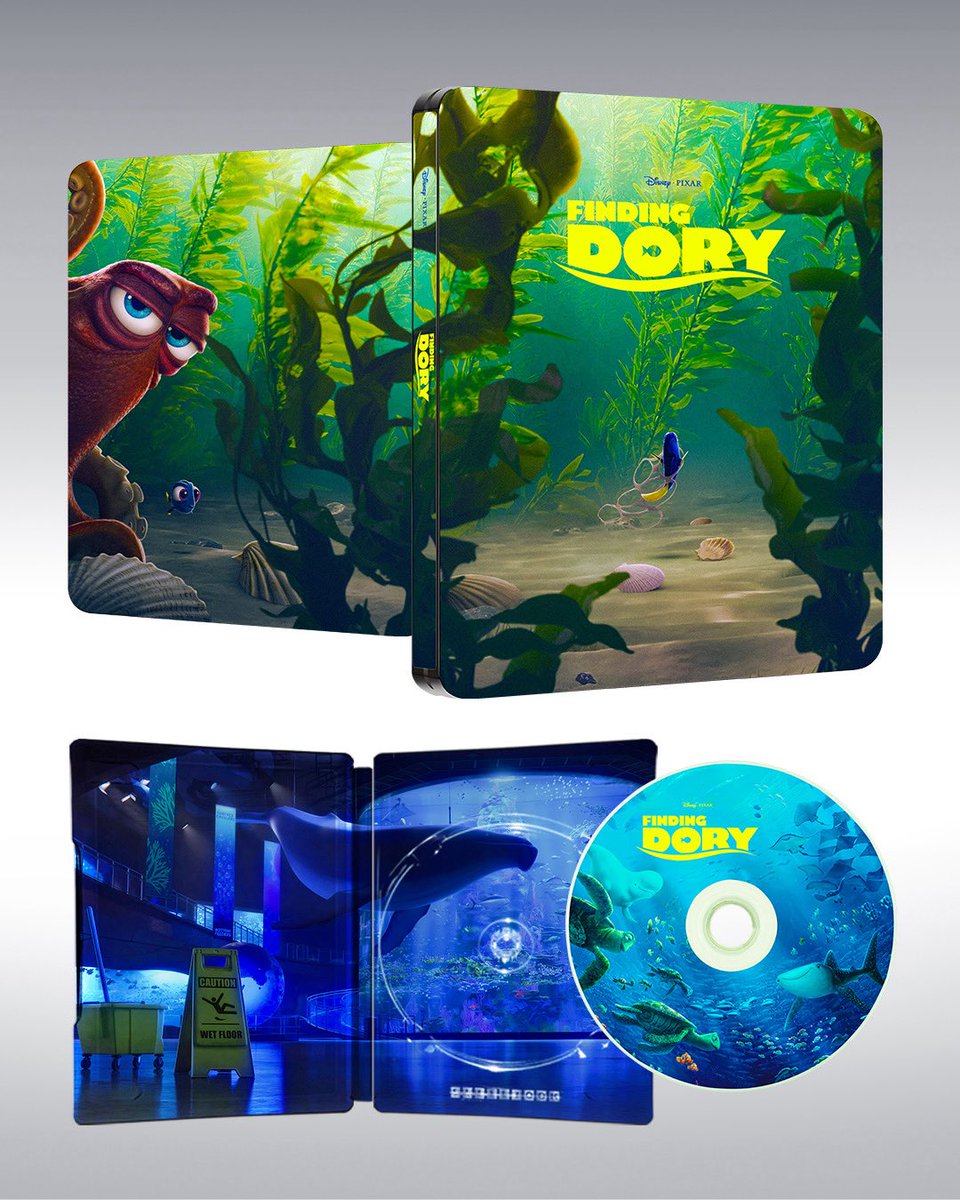 Lodgiko's tweet image. Finding Dory (2016)
.
Always love the feeling of the Kelp Forest and want to give that vibe to the steelbook. I hope you’ll love it ! See uou for the next one. 
.
#findingdory #findingnemo #pixar #disney #steelbook