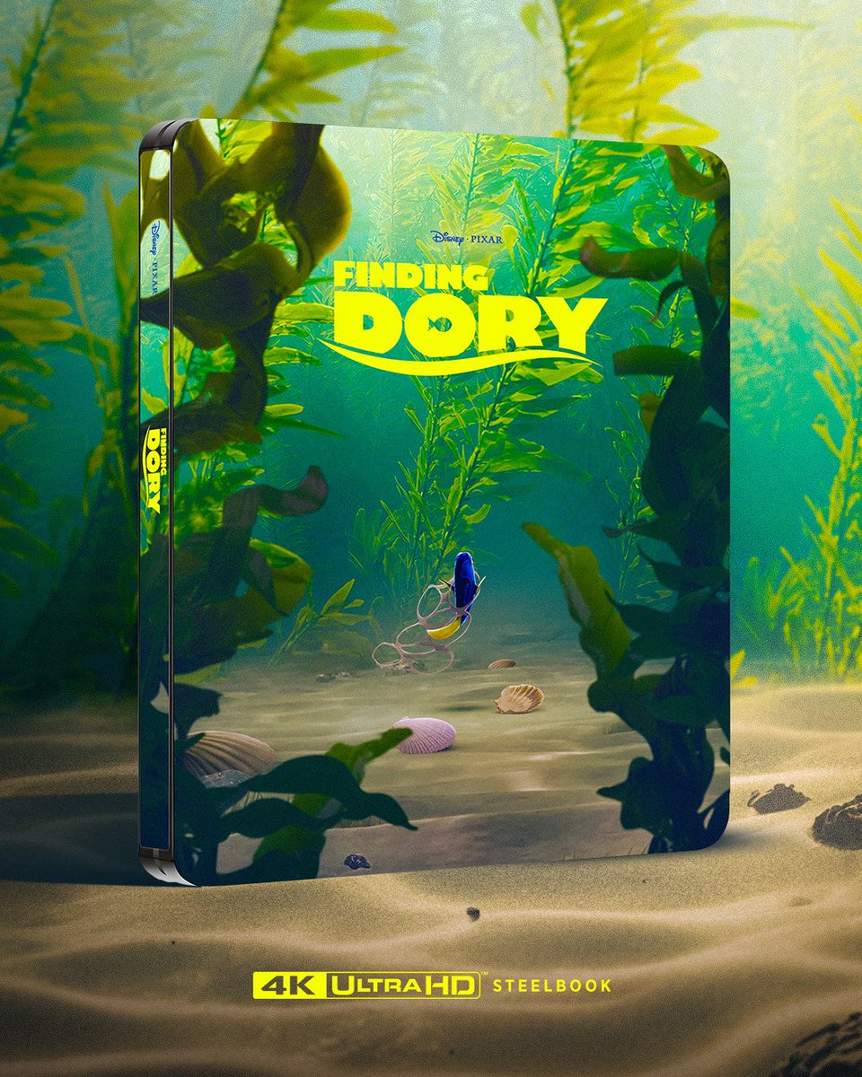 Lodgiko's tweet image. Finding Dory (2016)
.
Always love the feeling of the Kelp Forest and want to give that vibe to the steelbook. I hope you’ll love it ! See uou for the next one. 
.
#findingdory #findingnemo #pixar #disney #steelbook