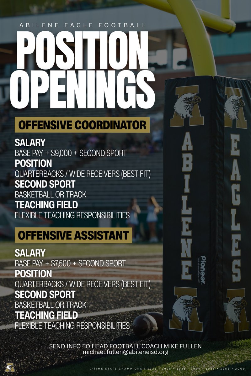 Abilene Eagle Football tweet media