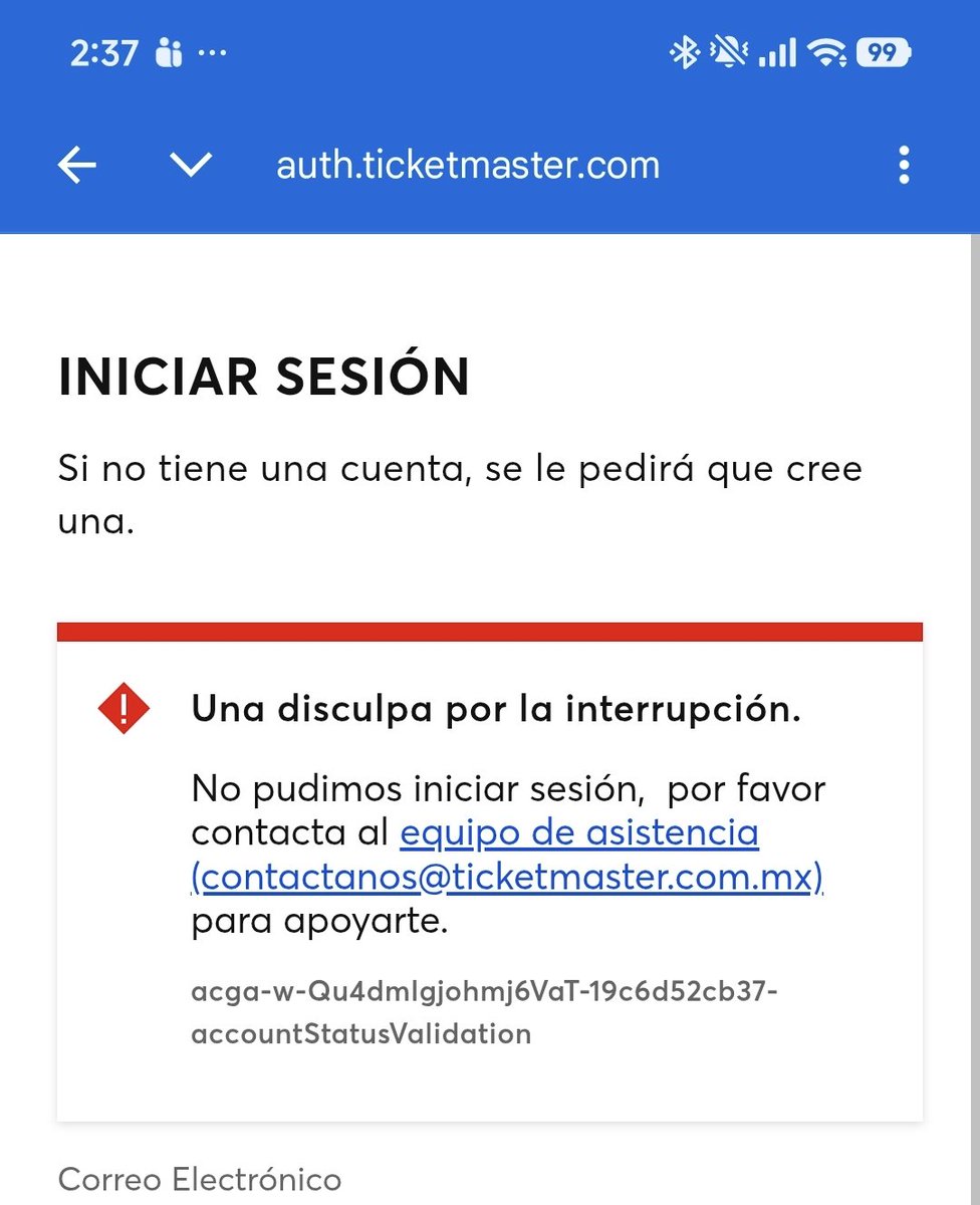 TorresPeter's tweet photo. @Ticketmaster_Me no puedo entrar a mi cuenta, ni siquiera me dejó introducir mi password y tengo un evento en marzo, qué procede aquí? https://t.co/L4YZ3VvvT3