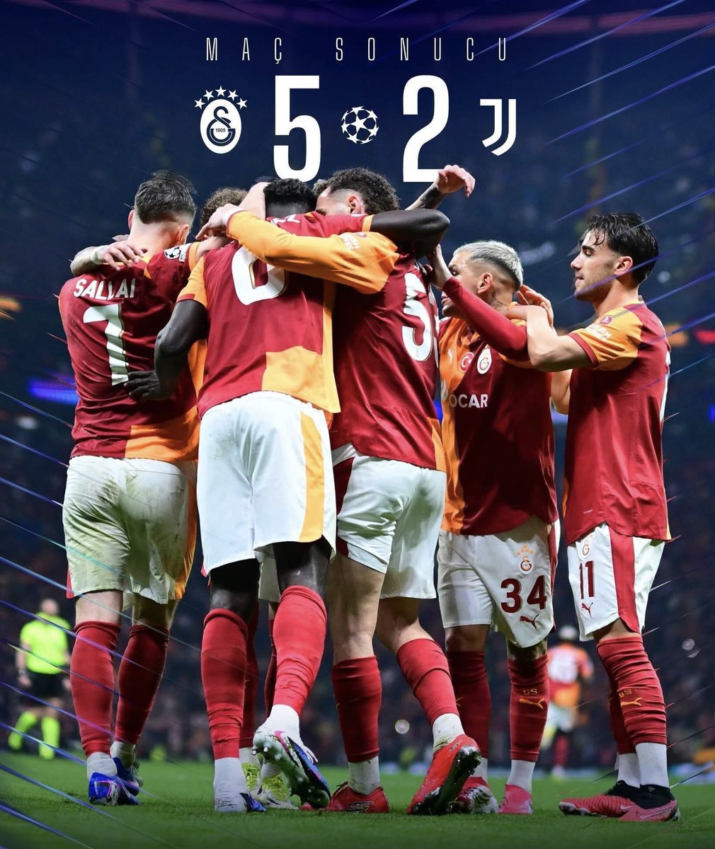FAQcenterPAGE's tweet photo. 💛❤️ 🇹🇷🇹🇷 Şampiyonlar Ligi Play-Off maçlarında takımımız #Galatasaray, #Juventus'u 5-2 mağlup ederek bizleri gururlandırdı. Tüm takımı ve yöneticileri tebrik ediyorum. 
Başarılar diliyorum. 🇹🇷🇹🇷 💛❤️ https://t.co/V9YhuJyRiQ
