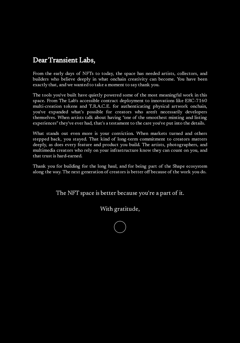 Transient Labs tweet media