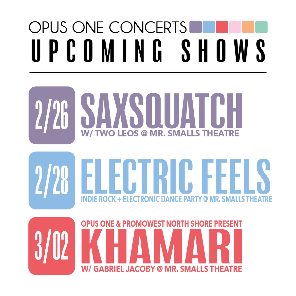 opusoneprod's tweet photo. @khamari #upcomingshows #livemusic #music #concerts #opusonepgh #pittsburgh #pghconcerts #touringartist #mrsmallstheatre #mrsmalls #electronic #saxsquatch #twoleos #danceparty #electronicdance #electricfeels #dj #indierock #randb #rhythmandblues #khamari #gabrieljacoby https://t.co/jwHIFOL7bD