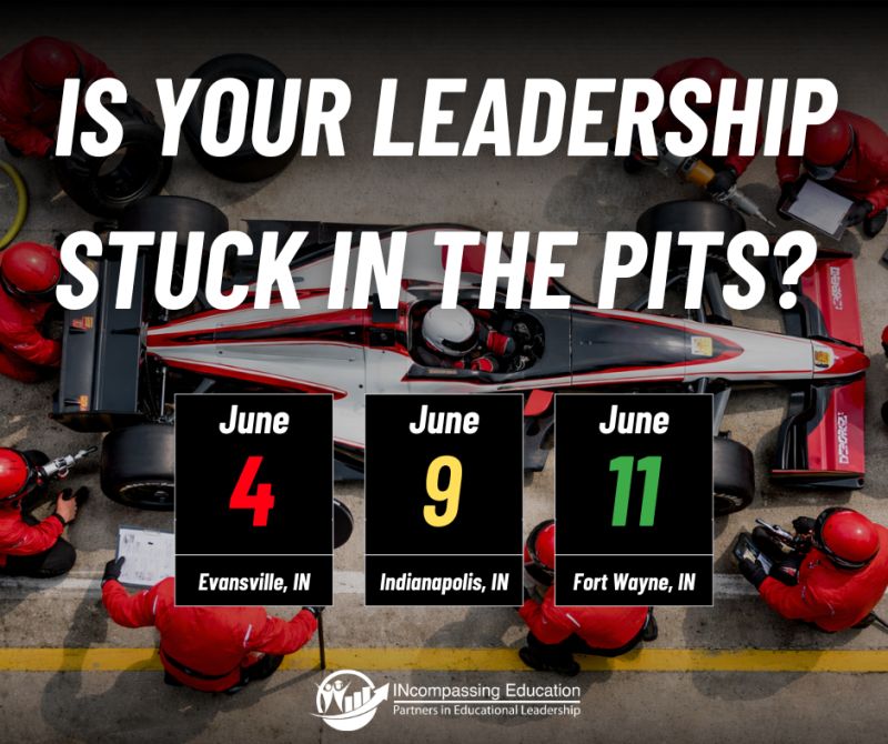 Aligned leadership = accelerated schools.

The Full Throttle Leadership Summit helps district &amp; school leaders build cohesive systems &amp; turn vision into results.
📍 Evansville (6/4)
📍 Indianapolis (6/9)
📍 Fort Wayne (6/11)
Register:🔗bit.ly/40fvlmR
#EducationLeadership