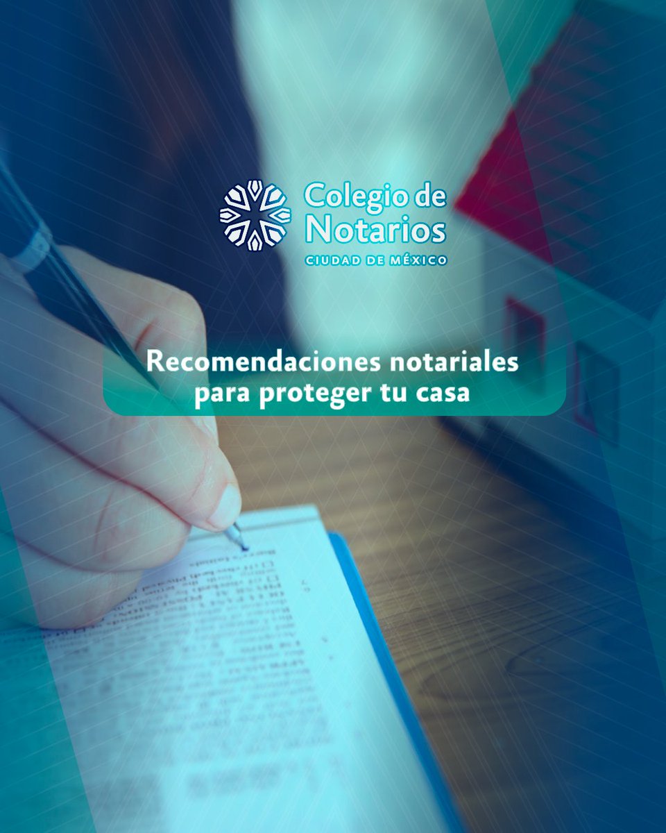 colegionotarios's tweet photo. El despojo de inmuebles es un delito que puede prevenirse siempre y cuando cuentes con un #EscudoProtector como lo es tu #EscrituraPública.
Para ayudarte a proteger tu patrimonio, las y los #NotariosCDMX te recomiendan realizar acciones sencillas y oportunas que fortalecen tu #CertezaJurídica y la seguridad de tu propiedad.
Refrendamos nuestro compromiso de ser #UnNotariadoCercaDeTi.
