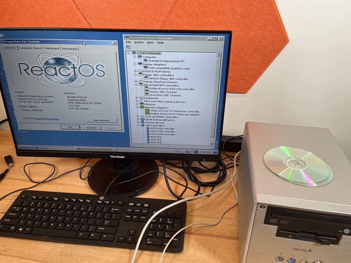 ReactOS tweet media
