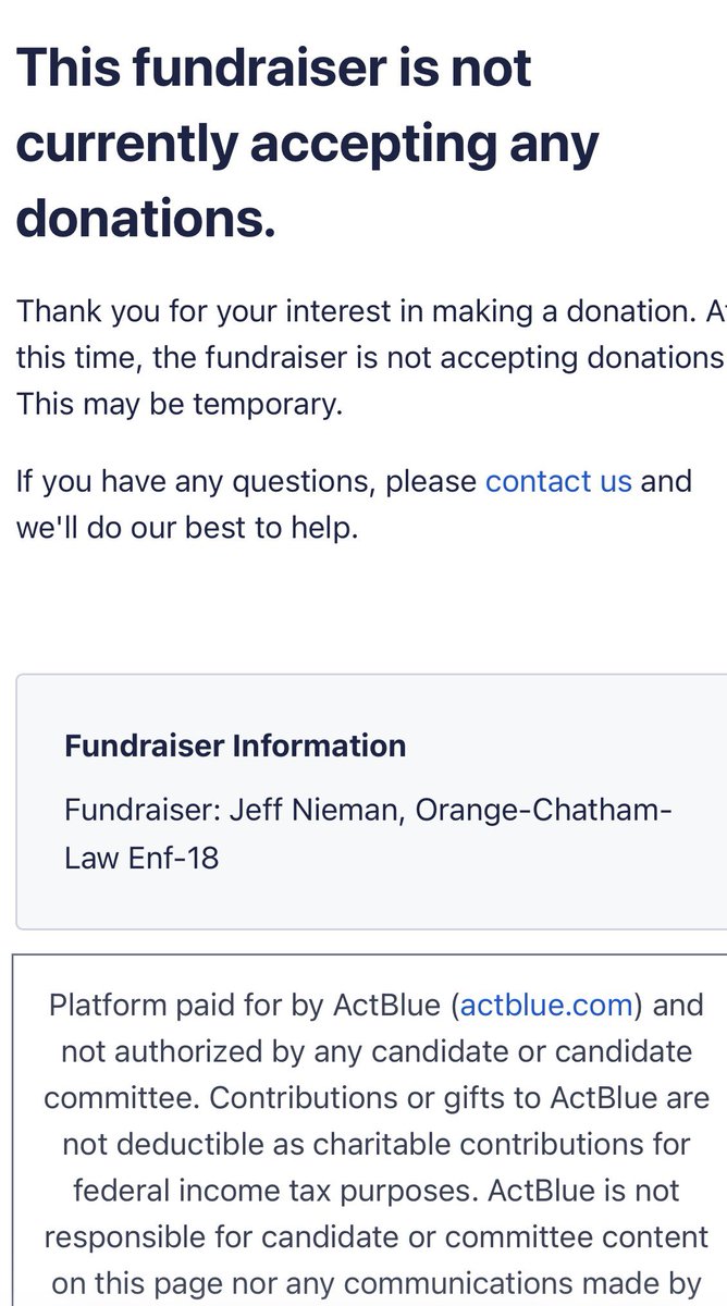 johnedervin's tweet photo. @TAshleyIC For the next time this comes up (‘cause we know it will), I hope folks will note that @JeffNiemanNC wasn’t doing this for politics. Jeff’s running unopposed. Heck, he’s not even accepting any dadgum political contributions: https://t.co/TCwayApG7F