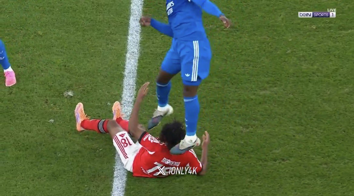 YES, Day 5692890.

NOT EVEN A YELLOW CARD WAS GIVEN.