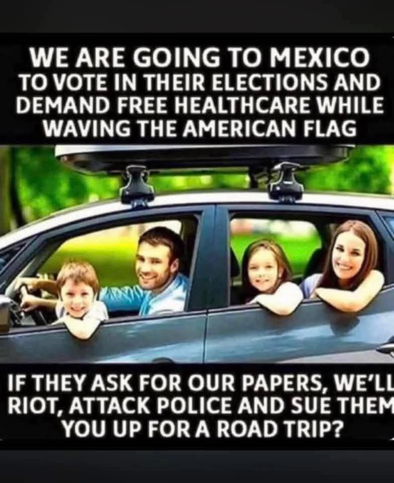 Are y'all ready to get this party started?! 🤣🤣🤣

If you come to America expecting entitlement, go home. 

Hard-working citizens want nothing to do with you.