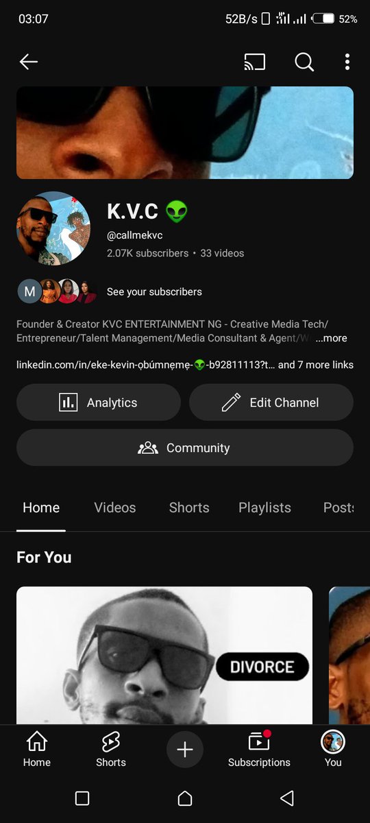 Thanks For Views, Likes, Comments, Shares &amp; Subscription On <a href="/YouTube/">YouTube</a> 

My YouTube Channel Name Is <a href="/callmekvc/">K.V.C 👽</a> 

#Shorts #YouTube #TalkSeries #KvcEntsNg #Videos

Click YouTube Link On My Bio 🤗💐❤️