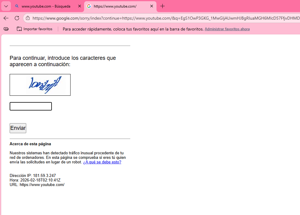 Juemadre la cosa va de mal en peor, ya ni aparece el sitio de YouTube, ahora sí apague y vámonos #YouTubeDOWN